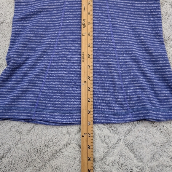 Lululemon Jacket Womens 6 Purple Stripe Run Your Heart Out Pullover ½ Zip - Picture 5 of 9